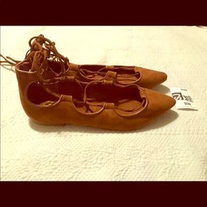 “Gap” Brown Suede Flats Size 5